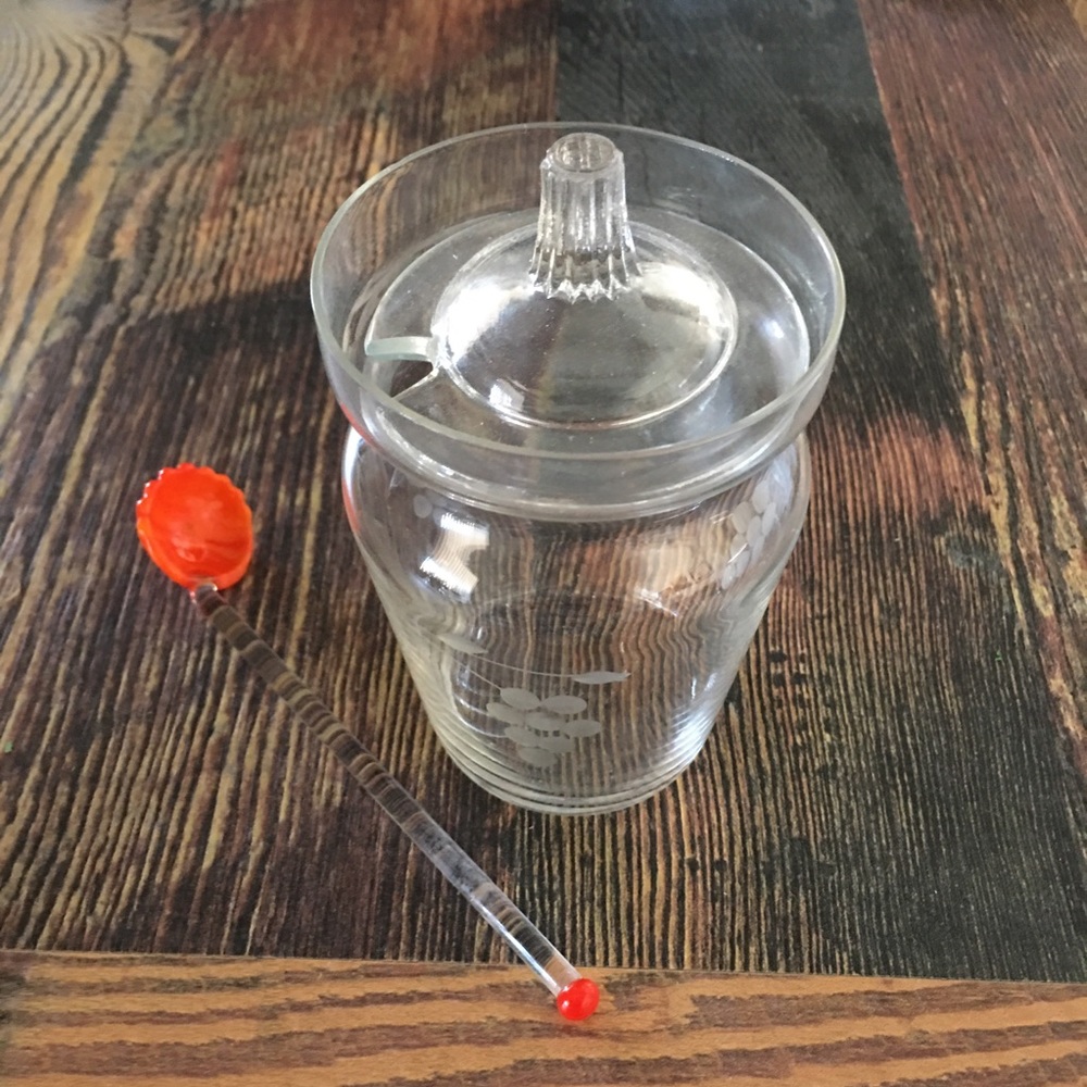 Vintage Jelly Dish & Spoon